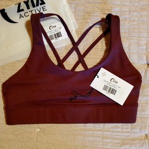 Zyia Fig Vibration Light N Tight Strappy Bra